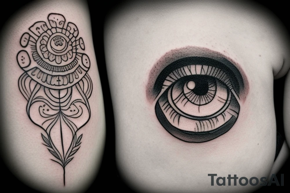 crying eyes tattoo idea