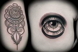 crying eyes tattoo idea