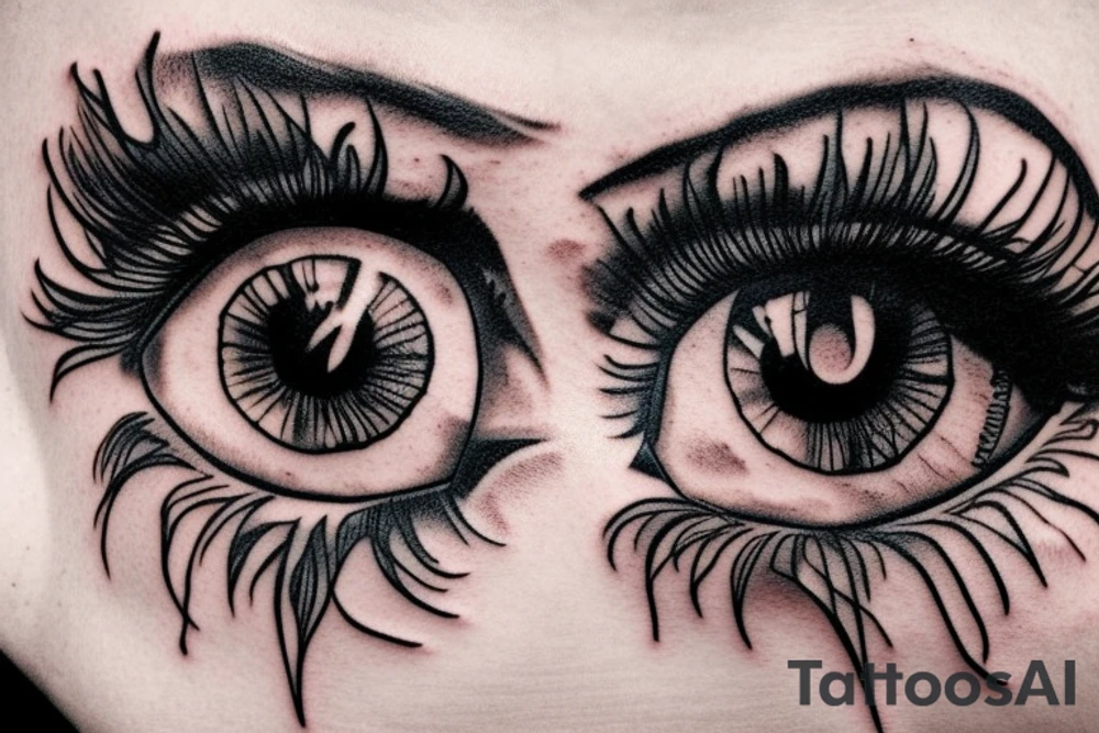 eyes tattoo idea