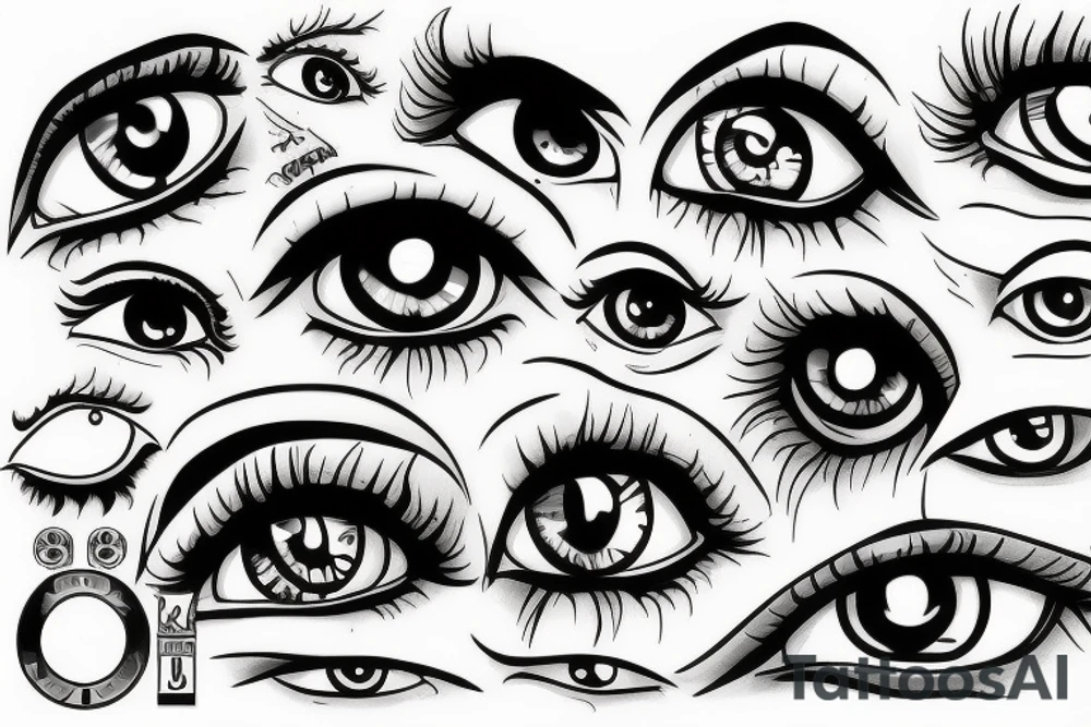 eyes tattoo idea