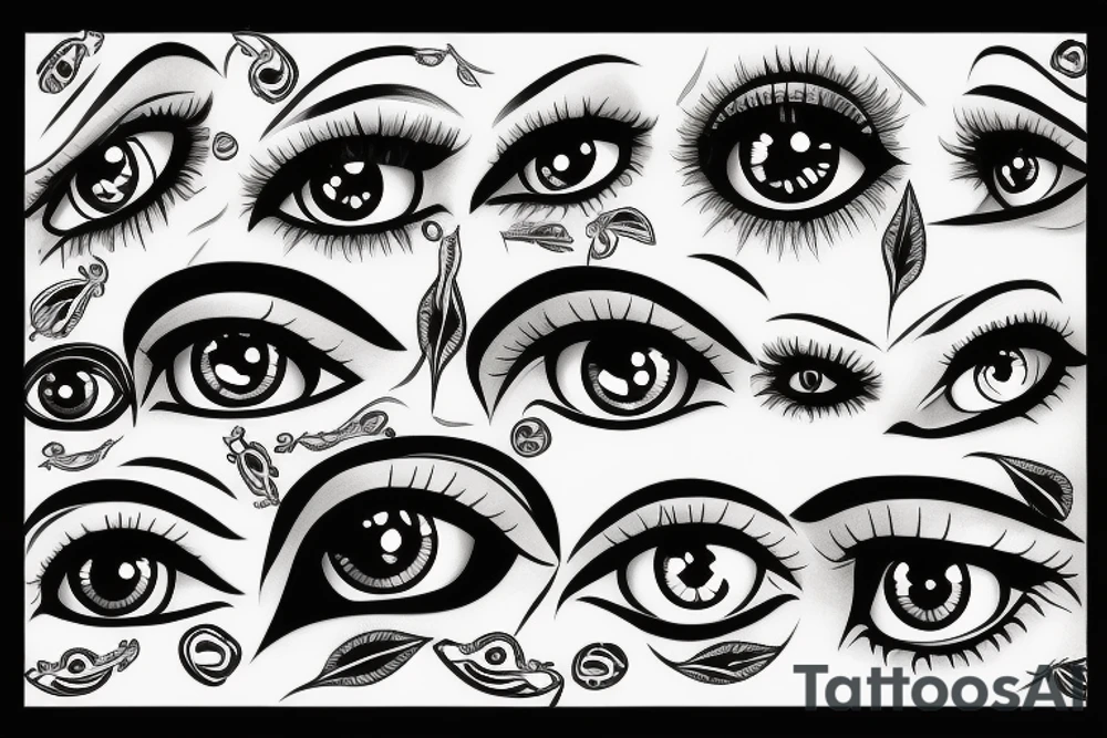 eyes tattoo idea