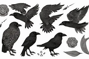ravon or crow tattoo idea