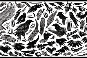 ravon or crow tattoo idea