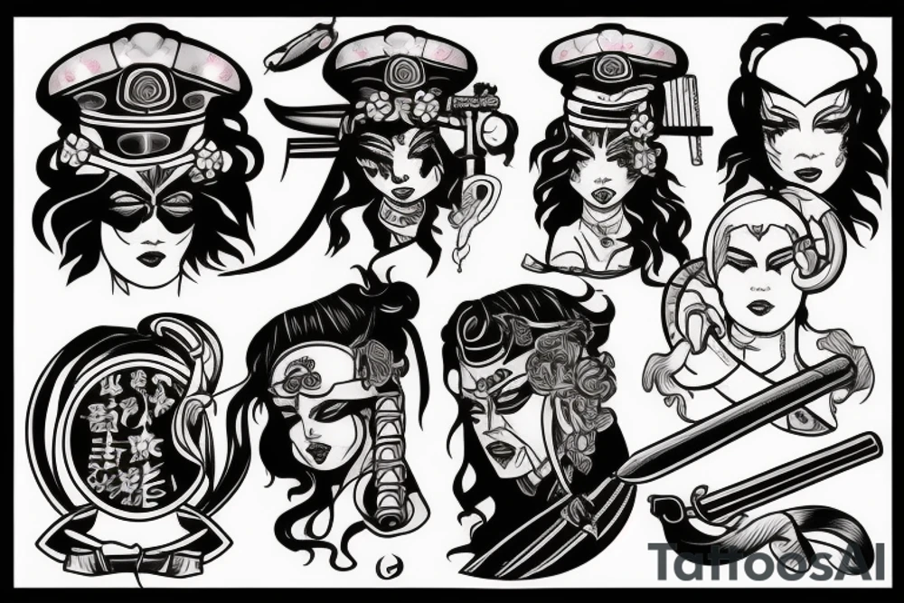 katana tattoo idea