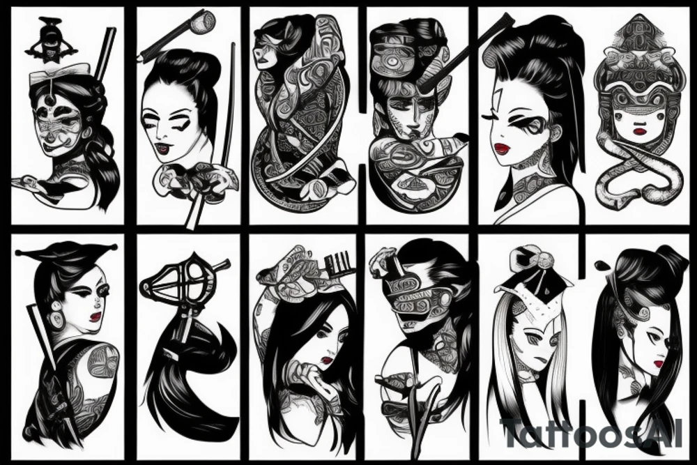katana tattoo idea