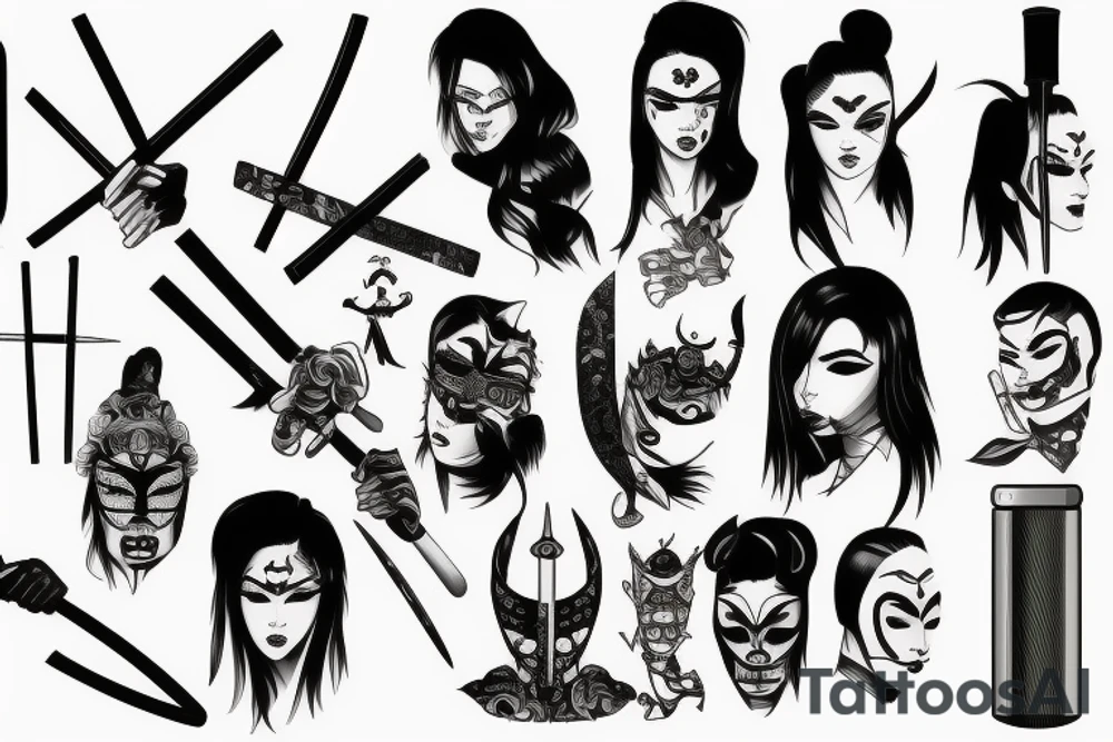 katana tattoo idea