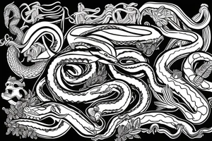 coiled snake tattoo idea