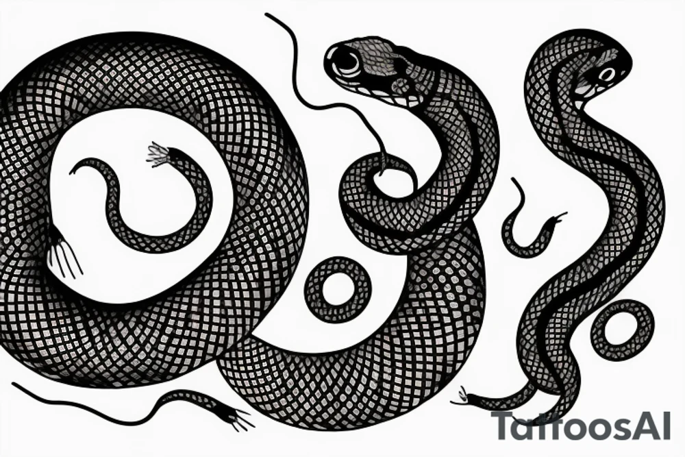 coiled snake tattoo idea