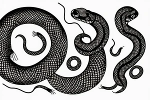 coiled snake tattoo idea