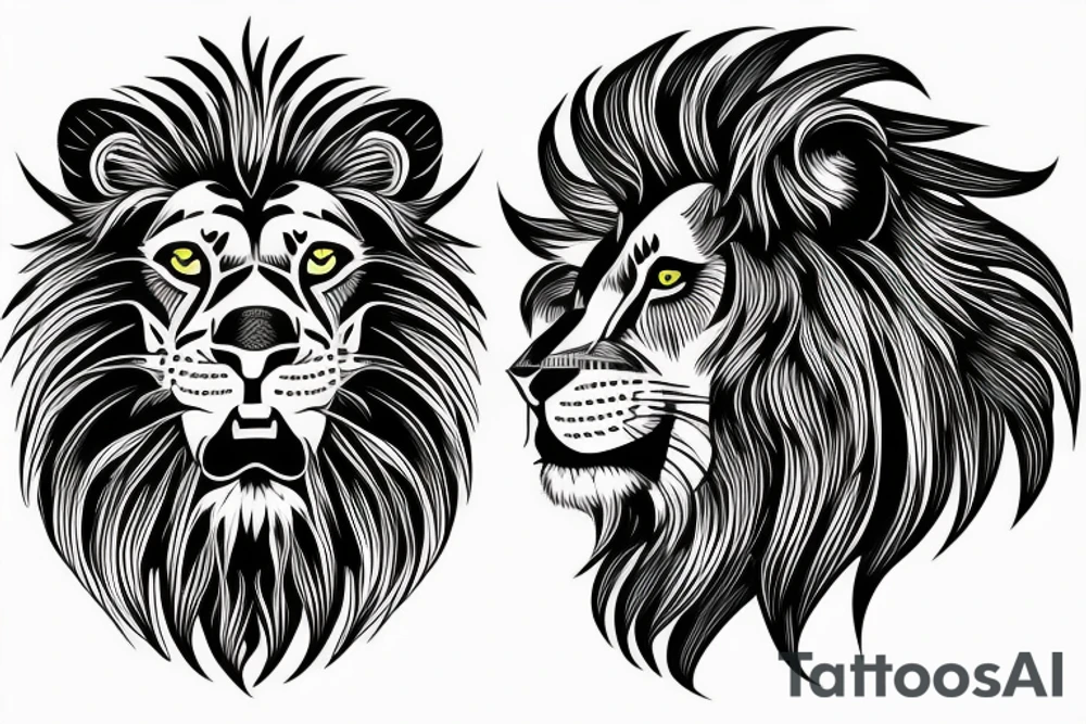 lion tattoo idea