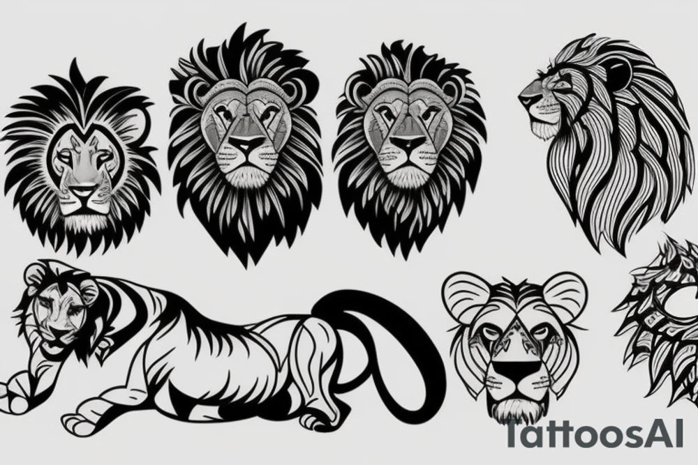 lion tattoo idea