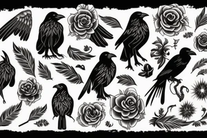 crow tattoo idea