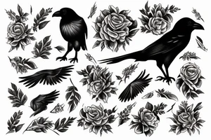 crow tattoo idea