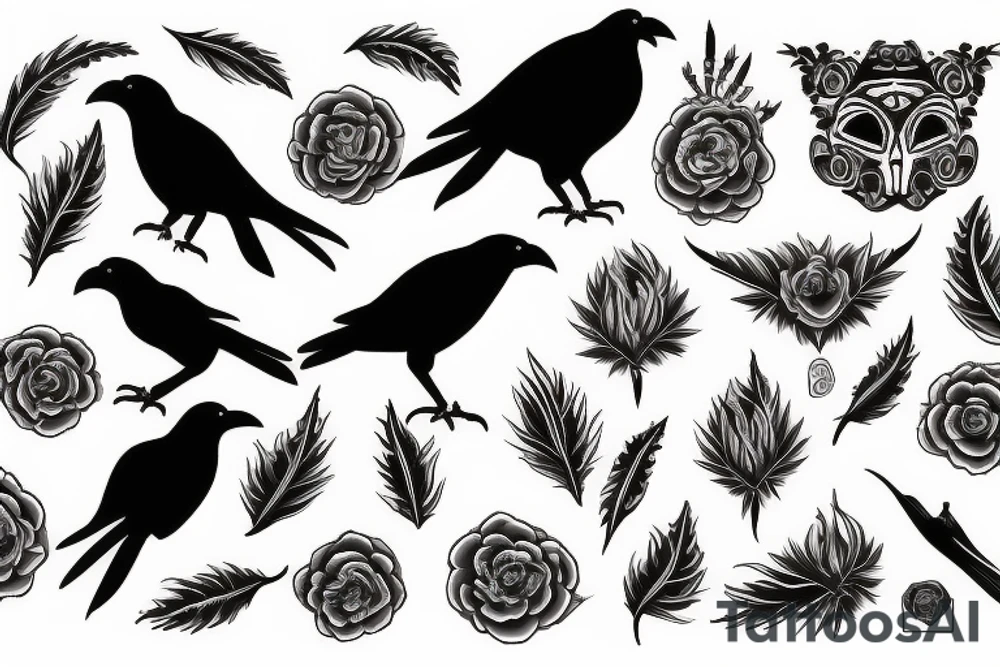 crow tattoo idea