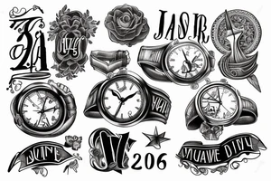 wrist tattoo for a man  incorporating the date July 21, 2016 in Roman numerals tattoo idea