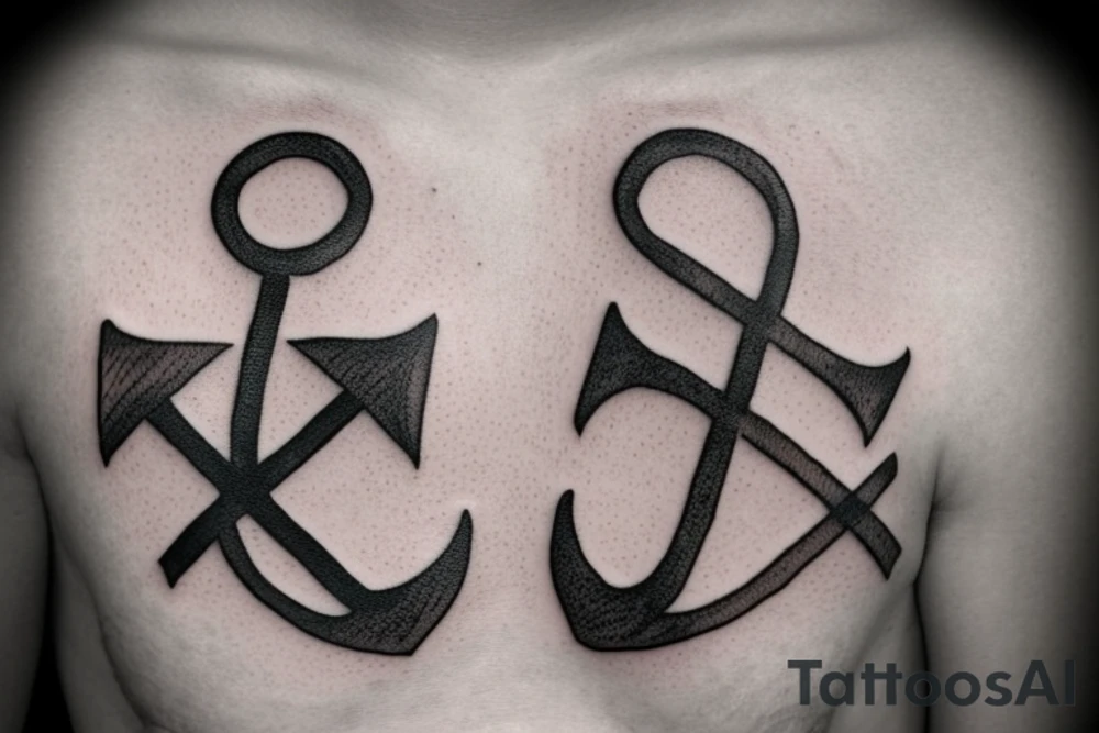 wrist anchor tattoo for a man  incorporating the date July 21, 2016 in Roman numerals tattoo idea