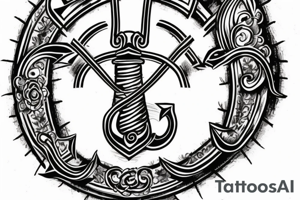 wrist anchor tattoo for a man  incorporating the date July 21, 2016 in Roman numerals tattoo idea