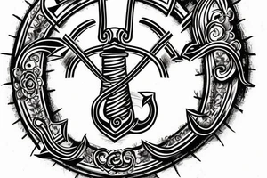 wrist anchor tattoo for a man  incorporating the date July 21, 2016 in Roman numerals tattoo idea
