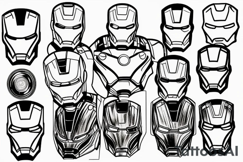 Iron man tattoo idea