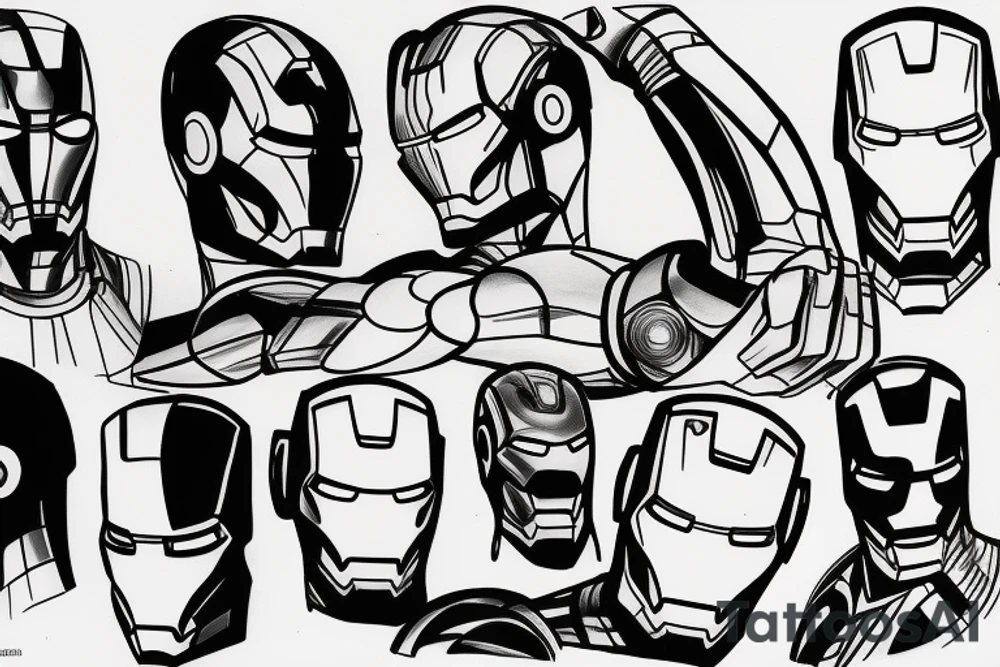Iron man forearm tattoo tattoo idea