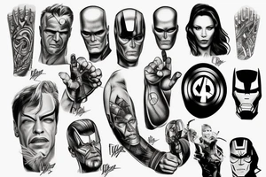 Avengers  forearm tattoo tattoo idea
