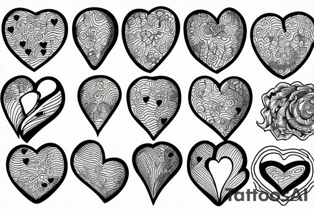 shell in the shape of a heart tattoo idea