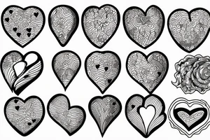 shell in the shape of a heart tattoo idea