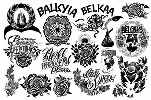 a country Belarus tattoo idea
