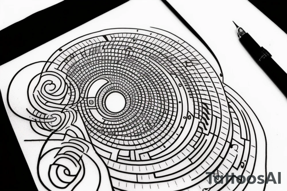 Combine the next elements: Fibonacci and Engineering tattoo idea Combine the next elements: Fibonacci and Engineering tattoo idea