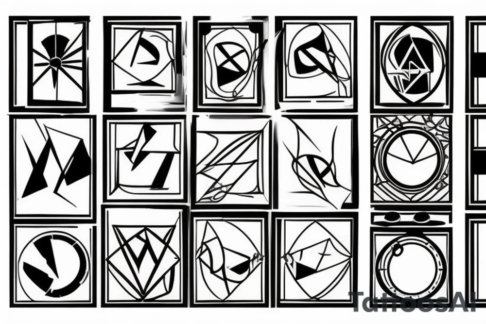 Hourglass with measures tattoo idea