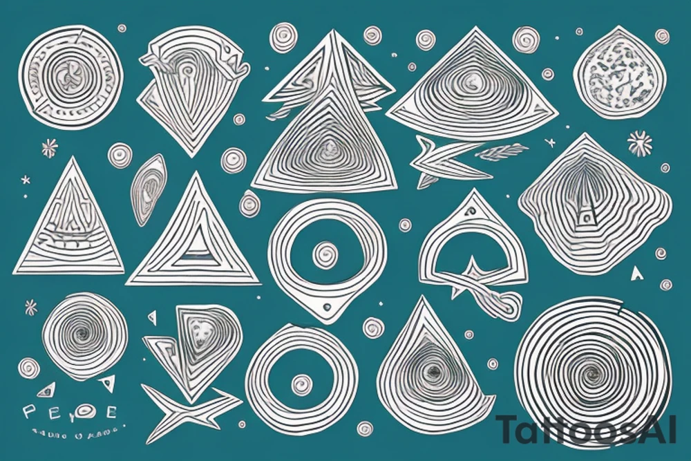 circle over triangle tattoo idea