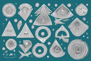 circle over triangle tattoo idea
