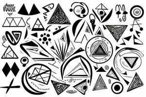 circle over triangle tattoo idea
