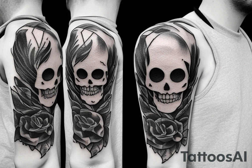 a skeleton standing on a hour glass while playing a violin tattoo idea a skeleton standing on a hour glass while playing a violin tattoo idea