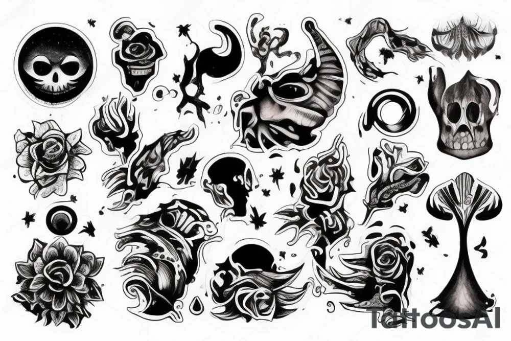 Ракета взлетает в другой мир tattoo idea