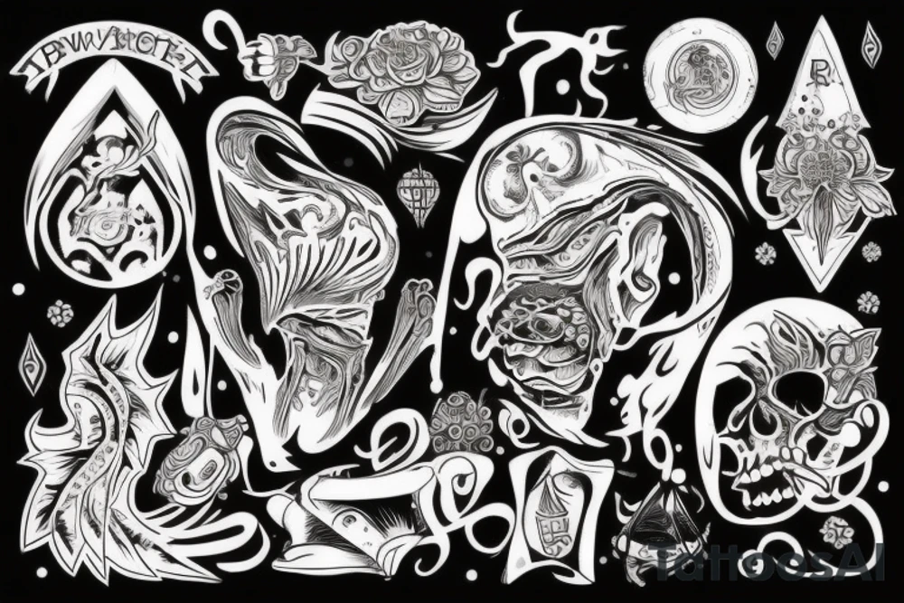 Ракета взлетает в другой мир tattoo idea