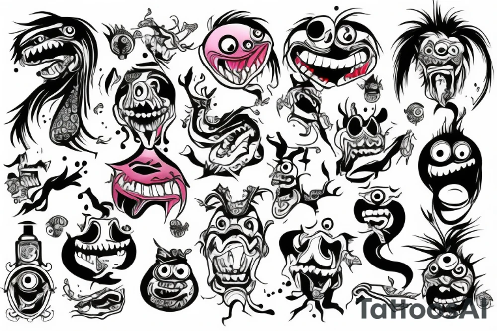 Color Watch monster tattoo idea
