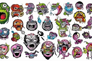 Color Watch monster tattoo idea
