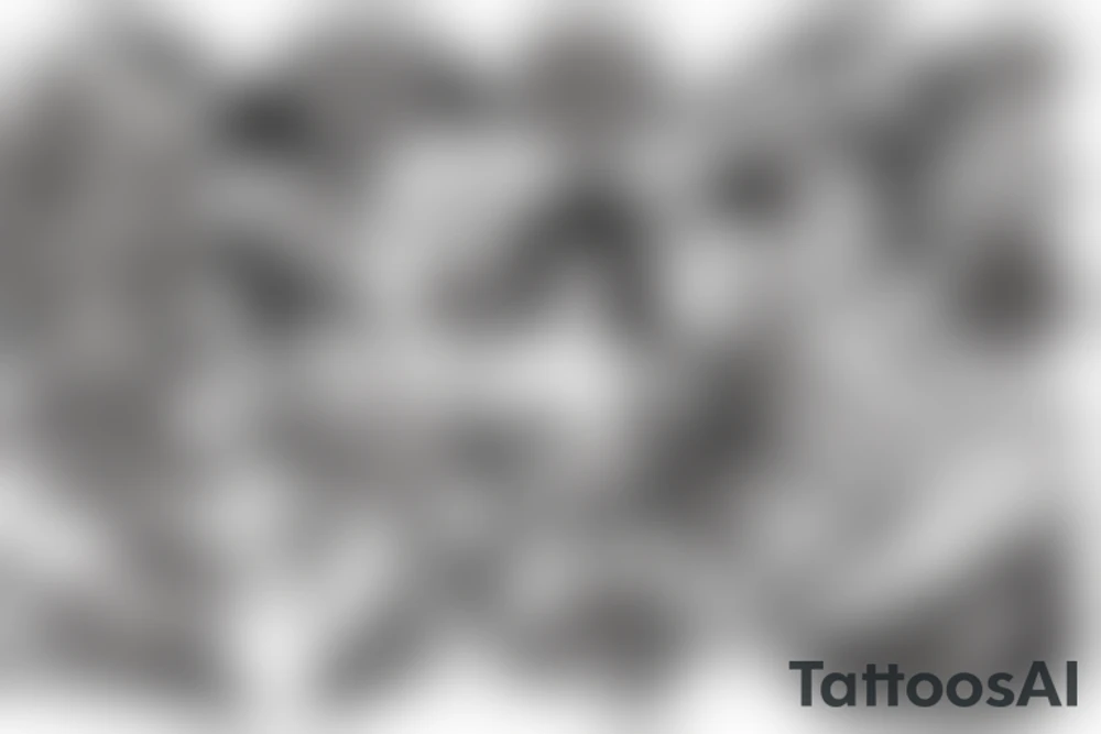 demon and angel tattoo idea