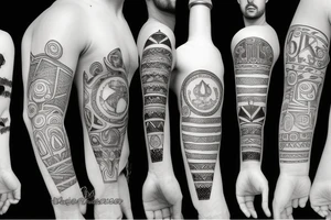 symmetric white beer bottle tattoo idea