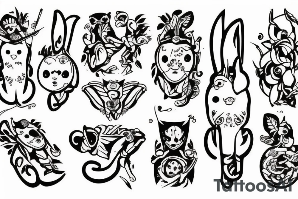 symmetric hops tattoo idea