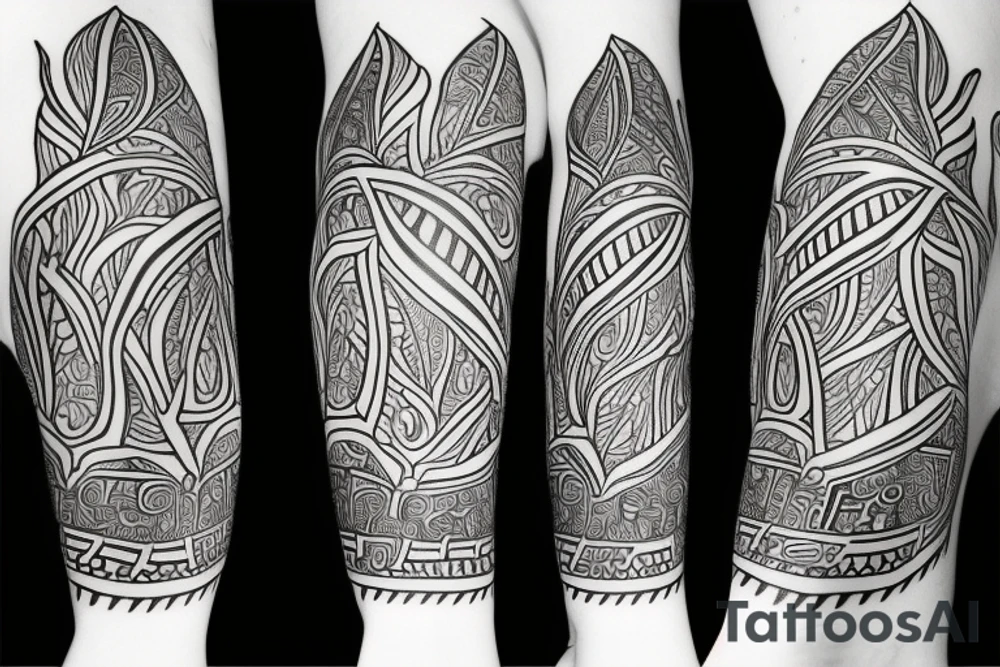 symmetric hops plant tattoo idea