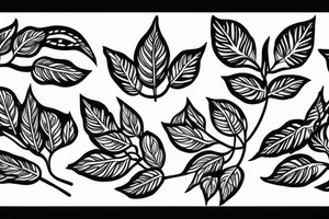 symmetric hops plant tattoo idea