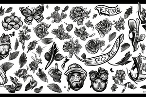 hops green tattoo idea