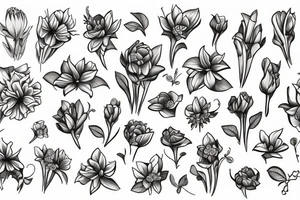hops flower tattoo idea