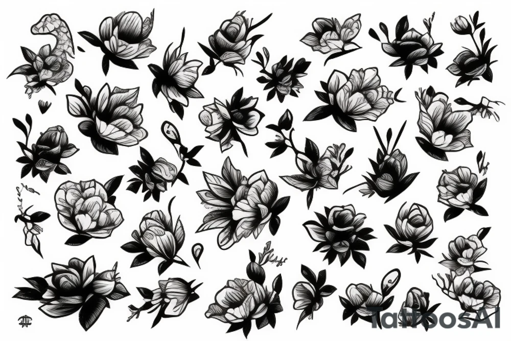 hops blossom tattoo idea