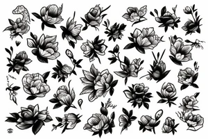 hops blossom tattoo idea