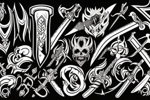 god sword tattoo idea