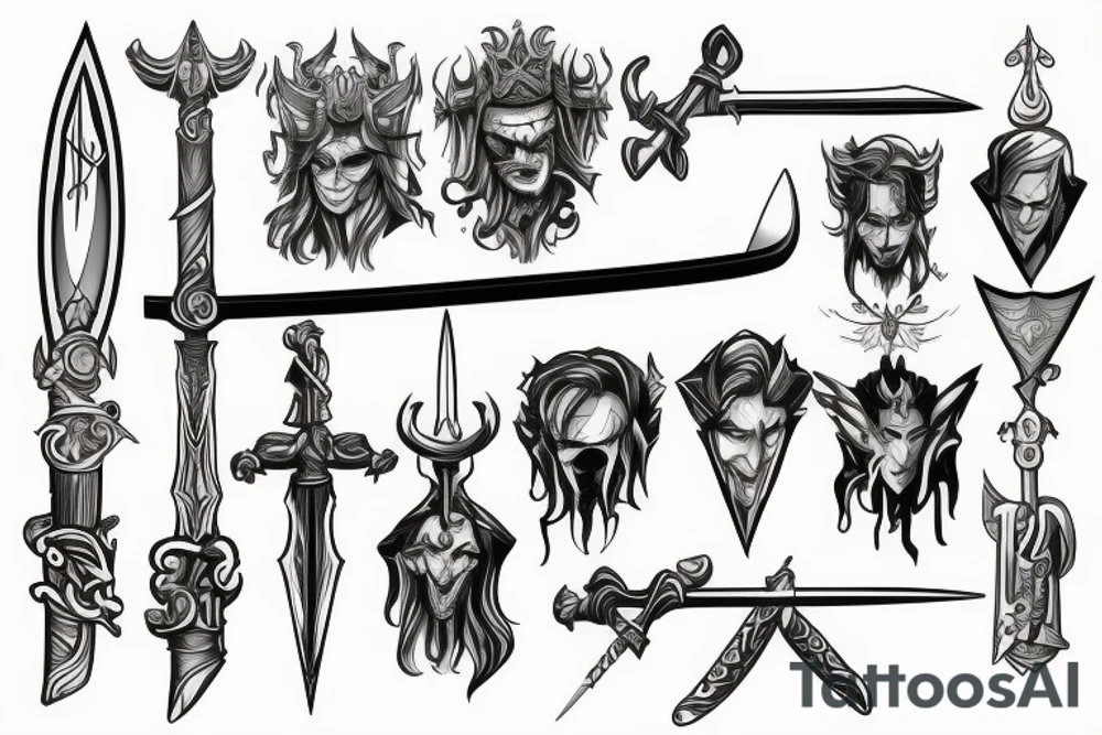 god sword tattoo idea