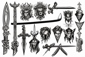 god sword tattoo idea